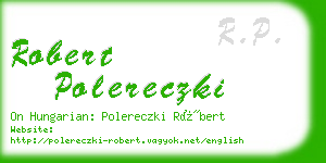 robert polereczki business card